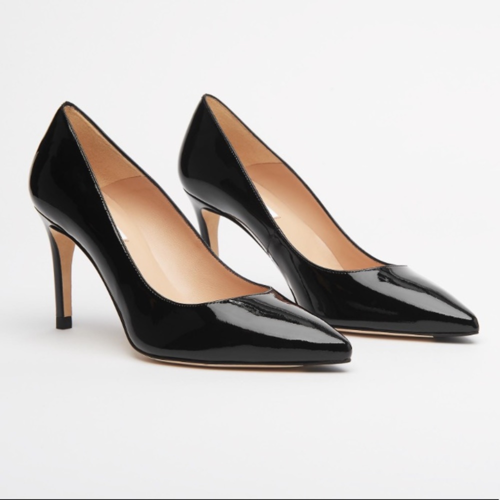 L.K. Bennett FLORET BLACK PATENT LEATHER